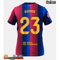 Camisa de Futebol Barcelona Jules Kounde #23 Equipamento Principal 2026-27 Manga Curta